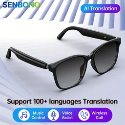 SENBONO 2025 New Smart Glasses with AI Translation Smart GlassesOutdoor Sport Fishing Driving Sun...
