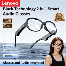 Lenovo Smart Bluetooth Sunglasses Bluetooth 5 4 Protecting Audio Headphones Fingerprint Touch Con...