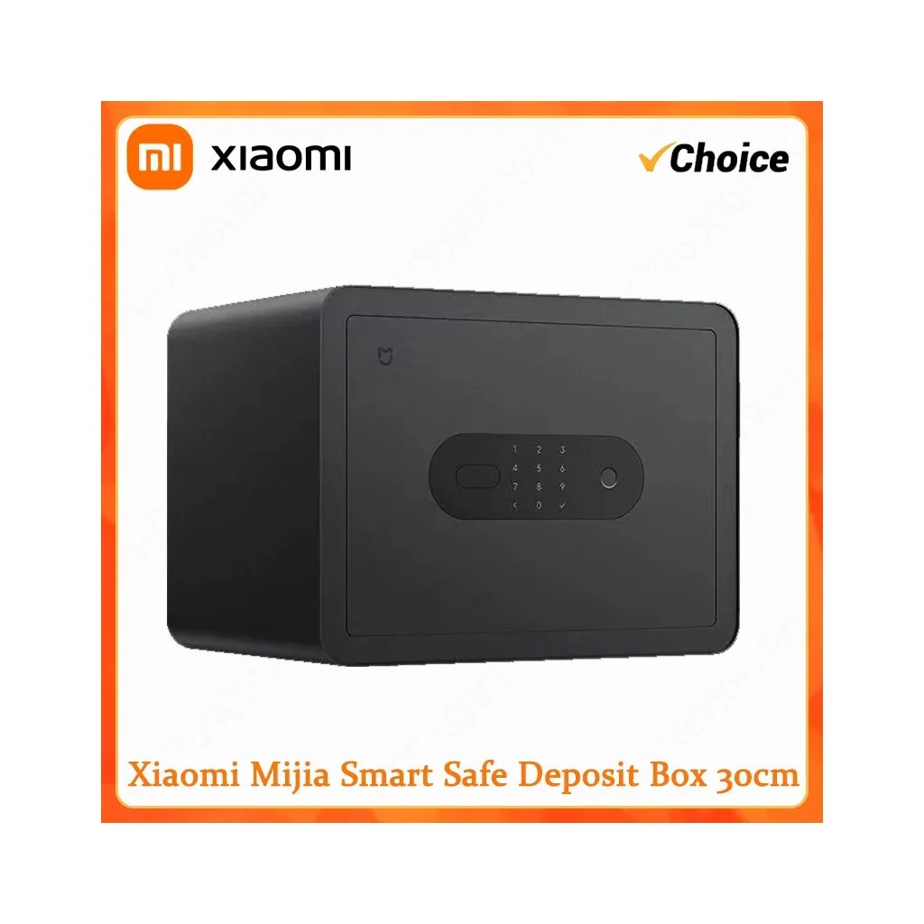 New Xiaomi Mijia Smart Safe Deposit Box Fingerprint Unlock Work with Mi Home App AntiDrilling Steel Plate Vibration Warning