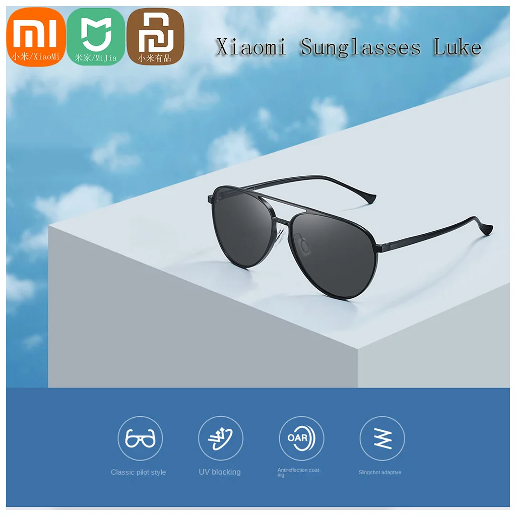 Xiaomi Mijia Smart Women Men Travel Smart Sunglasses Luke UV Blocking UV400 AntiReflection Coating Aluminum Magnesium Frame