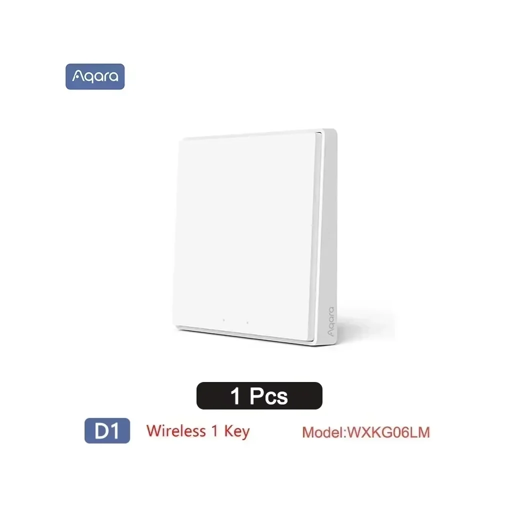 Aqara D1 Smart Switch (Wireless, 1-Key)