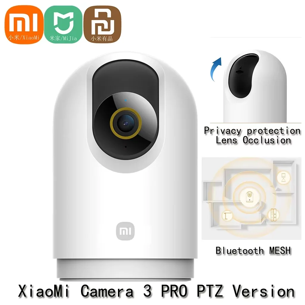 Xiaomi Smart Camera 3 Pro PTZ Version 360° Ultramicroscopic Full Color HDR 2.4/5GHz Mesh Gateway AI Human Pet Baby Cry Detection Xiaomi Smart Camera 3 Pro PTZ Version 360° Ultramicroscopic Full Color HDR 2.4/5GHz Mesh Gateway AI Human Pet Baby Cry Detection