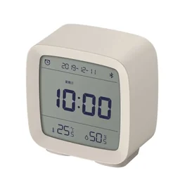 cleargrass qingping bluetooth smart alarm clock temperature humidity display lcd screen adjust ni...