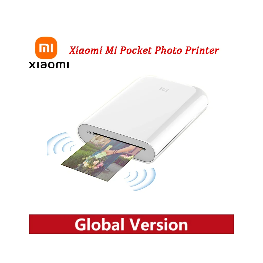 Global Version Xiaomi Mi Portable Photo Printer1S AR Photo ZINK Thermal Pocket Wireless Bluetooth Printer Support Mi Home APP
