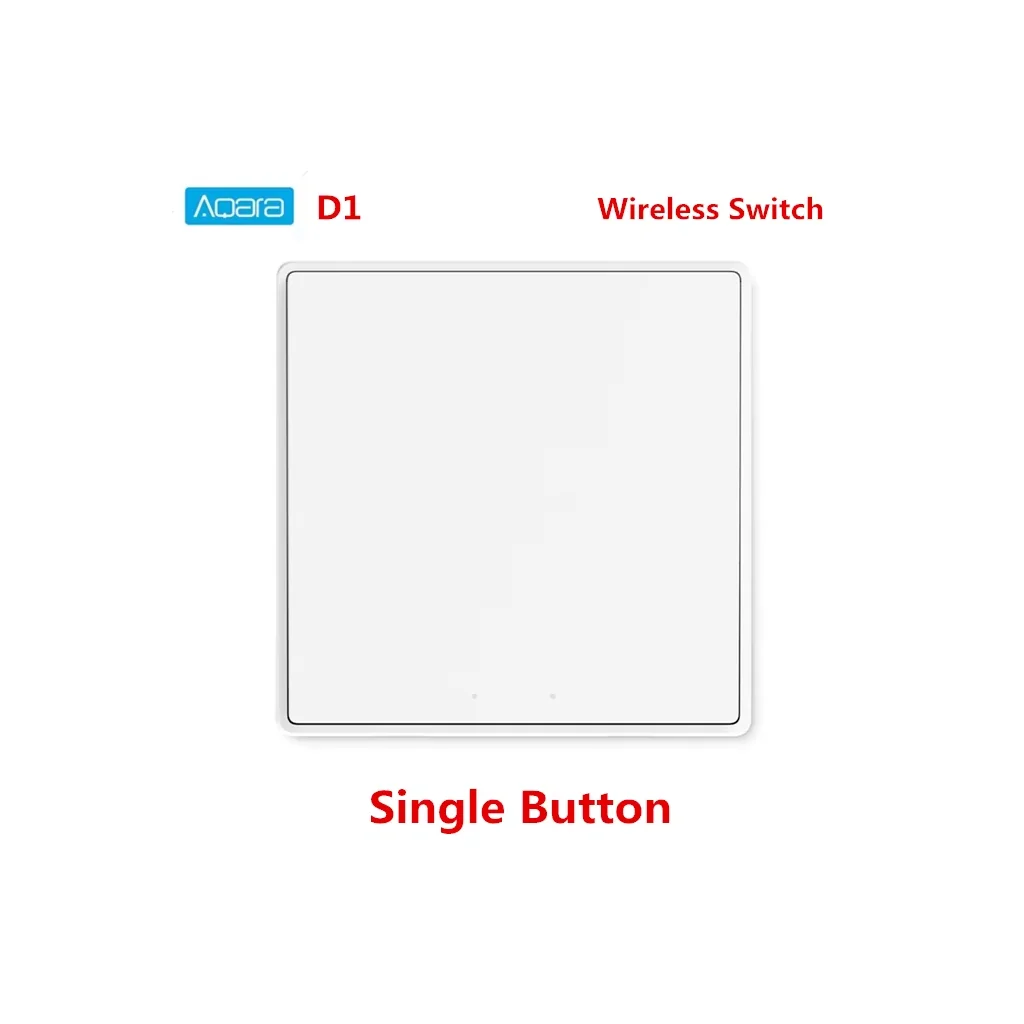 Aqara D1 Smart Wall Switch (Wireless, 1-Key)