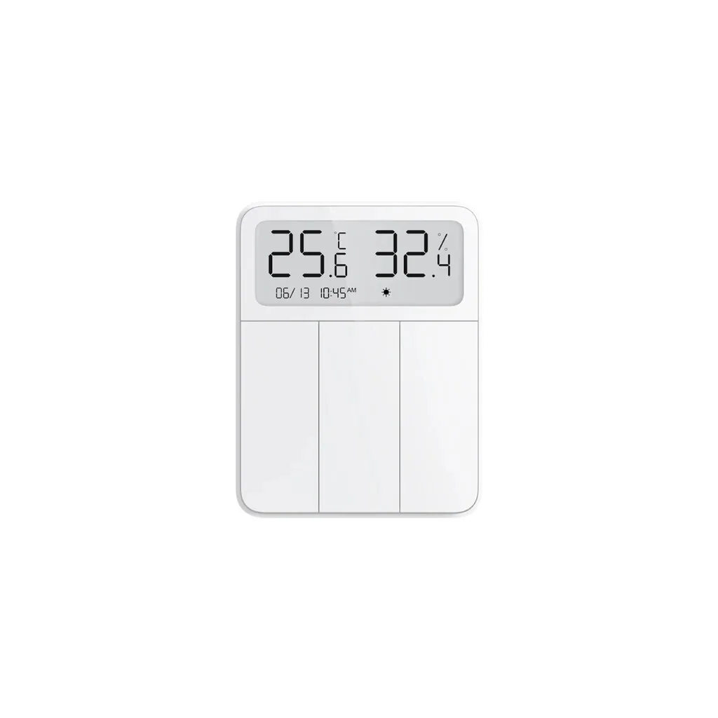 Smart Wall Switch with Temperature and Humidity Display