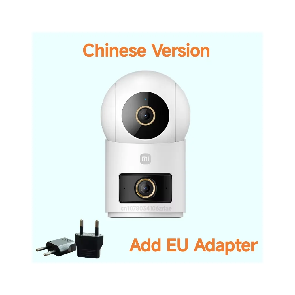 New Xiaomi Smart Camera 4 Dual-Lens Edition Dual 5MP Cameras 3K Ultra HD Quality Home Surveillance Infrared Night Vision Camera