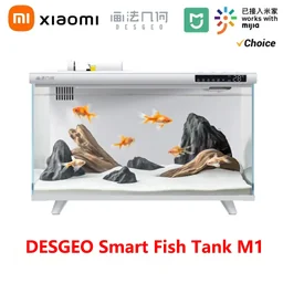 XIAOMI DESGEO smart fish tank integrated ecological selfcirculation small desktop fish tank…