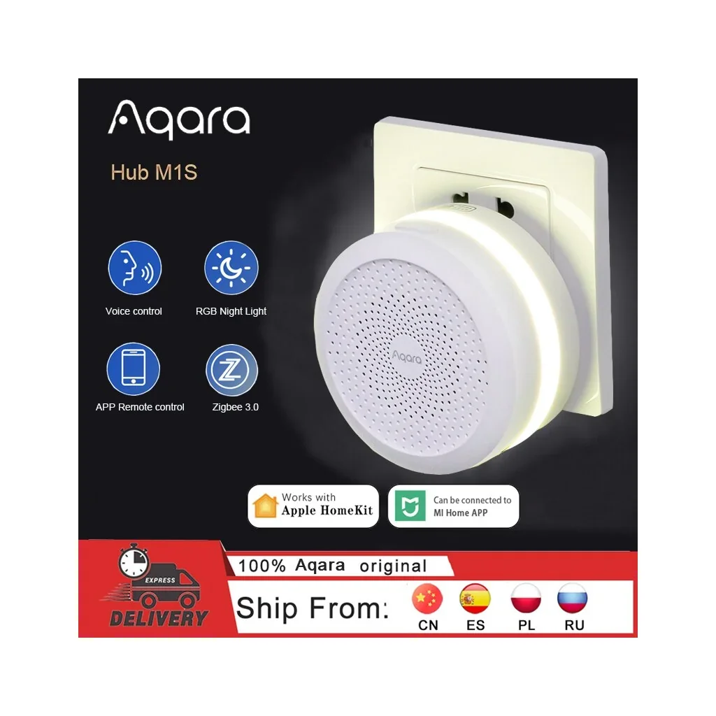 Умный мультифункциональный центр Aaqra Hub M1S с поддержкой Zigbee 3.0, Wi-Fi, управление по радиоволнам Умный мультифункциональный центр Aaqra Hub M1S с поддержкой Zigbee 3.0, Wi-Fi, управление по радиоволнам