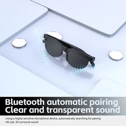 Smart Bluetooth Glasses Headset Wireless Headphones in Car Sports Riding HD Audio Sun Lens Headph...