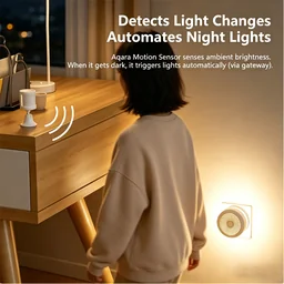 Aqara Zigbee Motion Human Body Sensor With Ambient Light Sensor No Drill Install Smart Home For M...