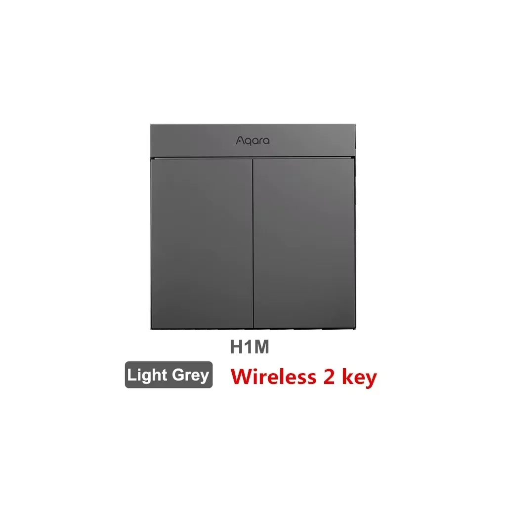 Aqara H1M Smart Wall Switch (Wireless, 2-Key)