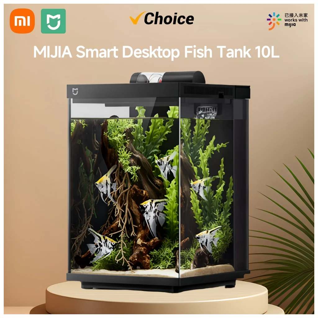 Xiaomi Mijia 10L Smart Fish Tank Desktop Aquarium Modern Design Space Saving Auto Filter App Feeding One Click Drainage Xiaomi Mijia 10L Smart Fish Tank Desktop Aquarium Modern Design Space Saving Auto Filter App Feeding One Click Drainage