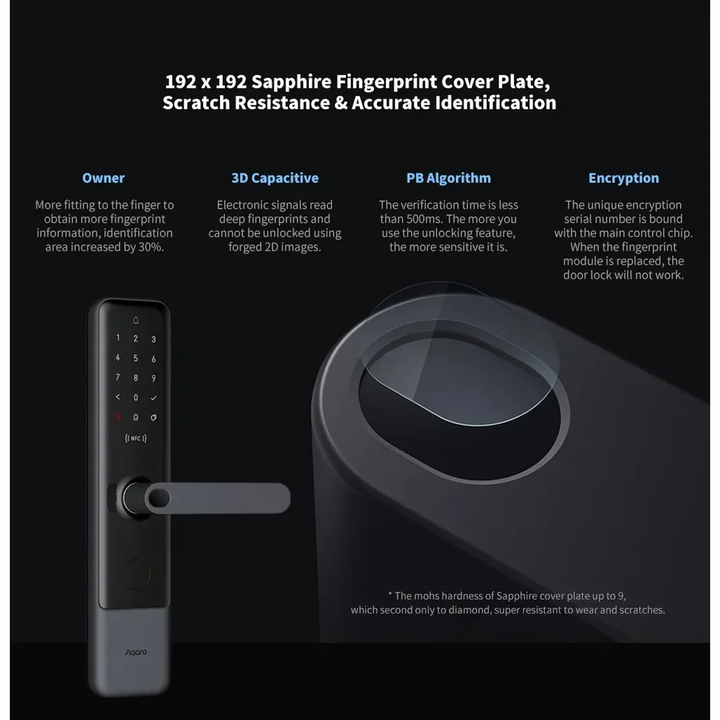 Aqara N100 Smart Door Lock Fingerprint Lock Fit For Bluetooth Password NFC Unlock Work With Mi Home HomeKit Smart Home Kits Aqara N100 Smart Door Lock Fingerprint Lock Fit For Bluetooth Password NFC Unlock Work With Mi Home HomeKit Smart Home Kits