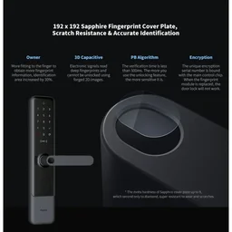 Aqara N100 Smart Door Lock Fingerprint Lock Fit For Bluetooth Password NFC Unlock Work With…