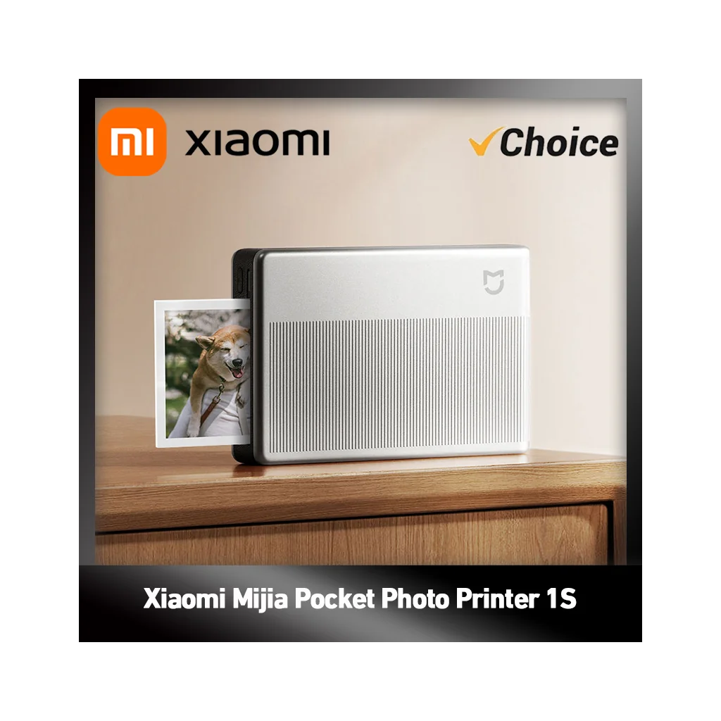 Xiaomi Mijia Pocket Photo Printer 1S ZINK Inkless Bluetooth 5 2 Portable w Adhesive PaperandAR Video for Mi Home App