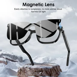 FOR Xiaomi M10 ProA Bluetooth Smart Glasses Interchangeable Lenses Magnetic Sunglasses Antiblue L...