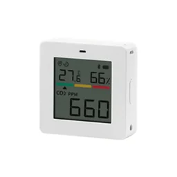 Miaomiaoce Air Quality Detector CO2 Temperature Humidity Time Four Effects in 1 Smart APP Control...
