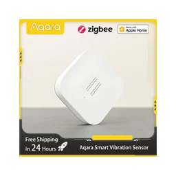 Aqara Smart Vibration Sensor ZigBee Motion Shock Sensor Detection Alarm Monitor Built In Gyro For...