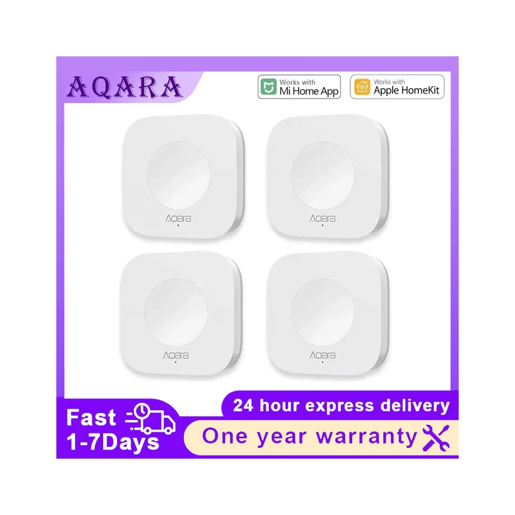Aqara Smart Wireless Switch Key Remote Control ZigBee Compatible for Xiaomi Home Mijia Intelligent Application No Gyro Builtin