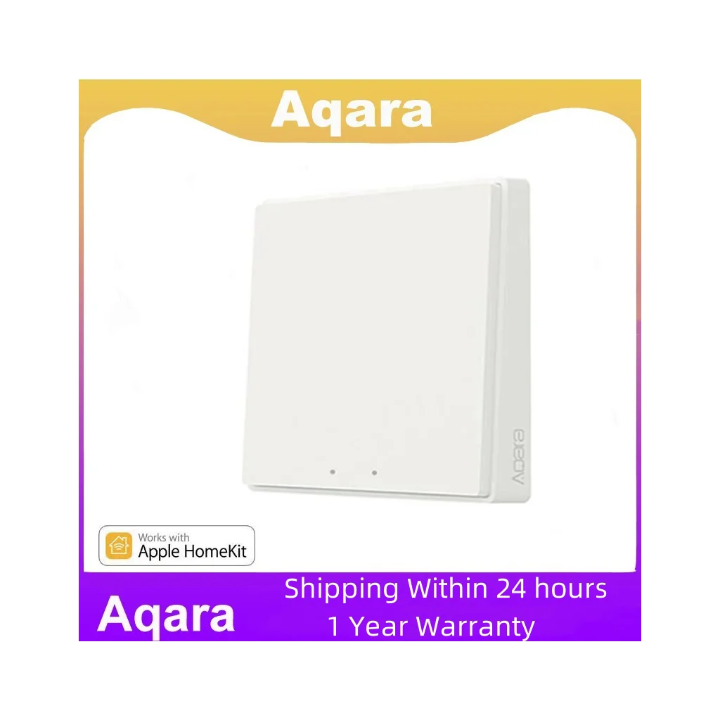 Aqara Smart Wall Switch D1Wired Wireless Switch 1 2 3 Button Zigbee Wall Switches For Mijia Mi Home APP Apple Homekit