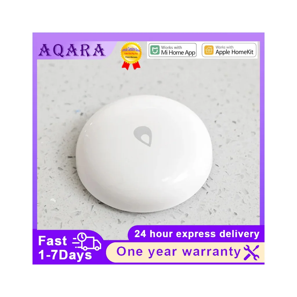 Aqara Water Leak Sensor Zigbee Water Immersing Sensor Detector Alarm Security Soaking Sensor Smart Home Work With Mijia Mi Home
