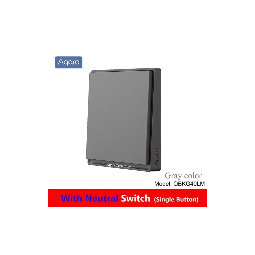 Aqara E1 smart wall switch wired with neutral One key ZigBee Aqara E1 smart wall switch wired with neutral One key ZigBee