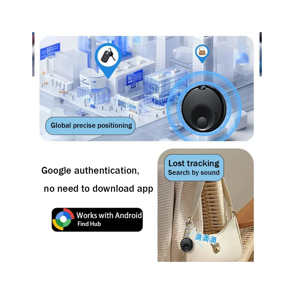 Mini Antiloss Tag for Android Phone Works With Google Find Hub App Key Finder Smart Tag for Xiaomi Samsung Pixel OnePlus Mini Antiloss Tag for Android Phone Works With Google Find Hub App Key Finder Smart Tag for Xiaomi Samsung Pixel OnePlus