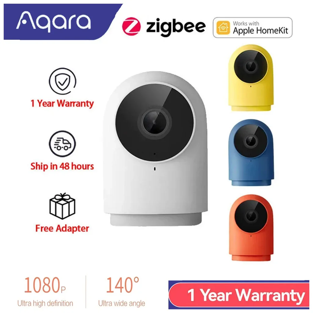 Aqara G2H Smart Camera IP Video camera 1080P HD Gateway HUB Edition Night Vision Mobile wifi Zigbee mihome app For Apple homekit Aqara G2H Smart Camera IP Video camera 1080P HD Gateway HUB Edition Night Vision Mobile wifi Zigbee mihome app For Apple homekit