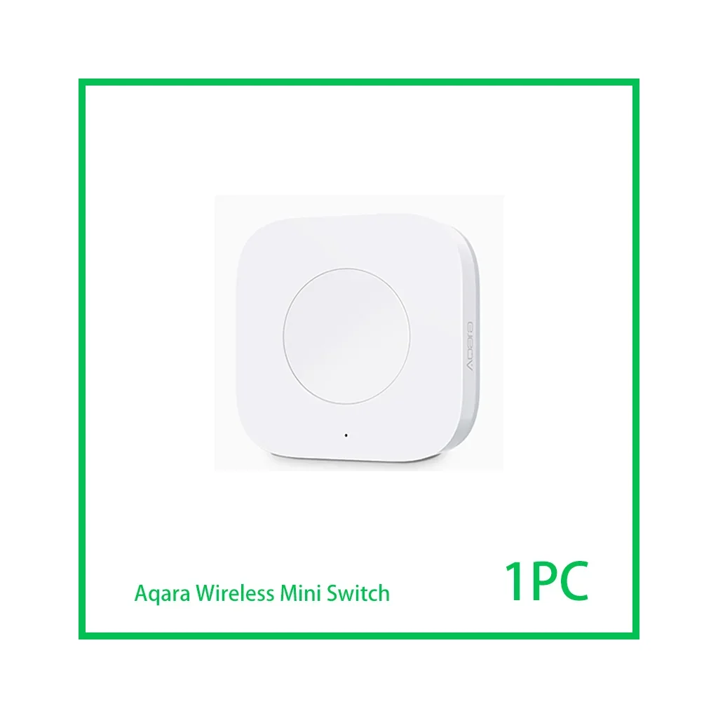 Aqara Wireless Mini Switch Zigbee Sensor One Key Control Button Smart Remote Control Home Automation for Homekit Xiaomi Mi Home , model: WXKG11LM Aqara Wireless Mini Switch Zigbee Sensor One Key Control Button Smart Remote Control Home Automation for Homekit Xiaomi Mi Home , model: WXKG11LM