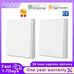 Aqara Wall Switch D1 Zigbee Smart Wireless Light Button Remote Control Compatible with Miji…