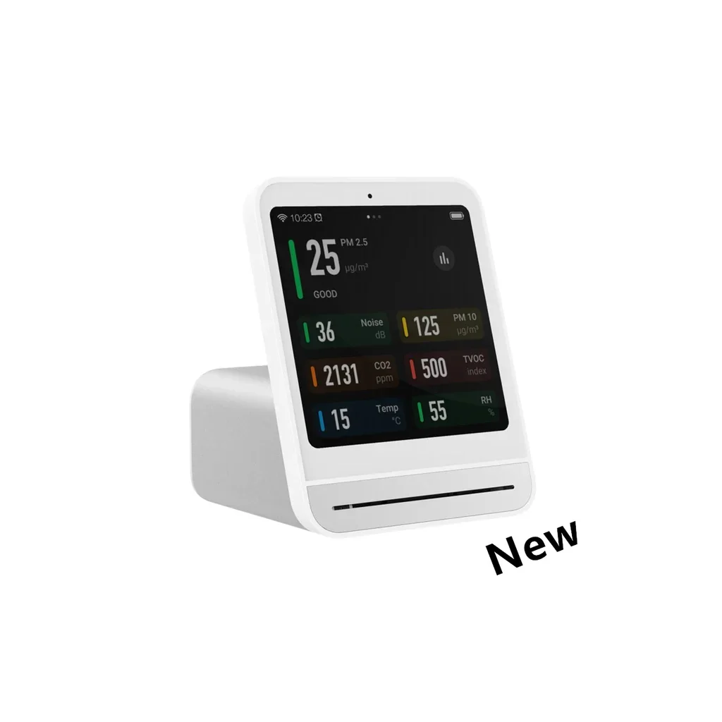 Qingping Air Detector 2 Smart Home Touch Screen Control Temperature Humidity Sensor CO2 PM2 5 Quality Monitor Work With Mijia Ap