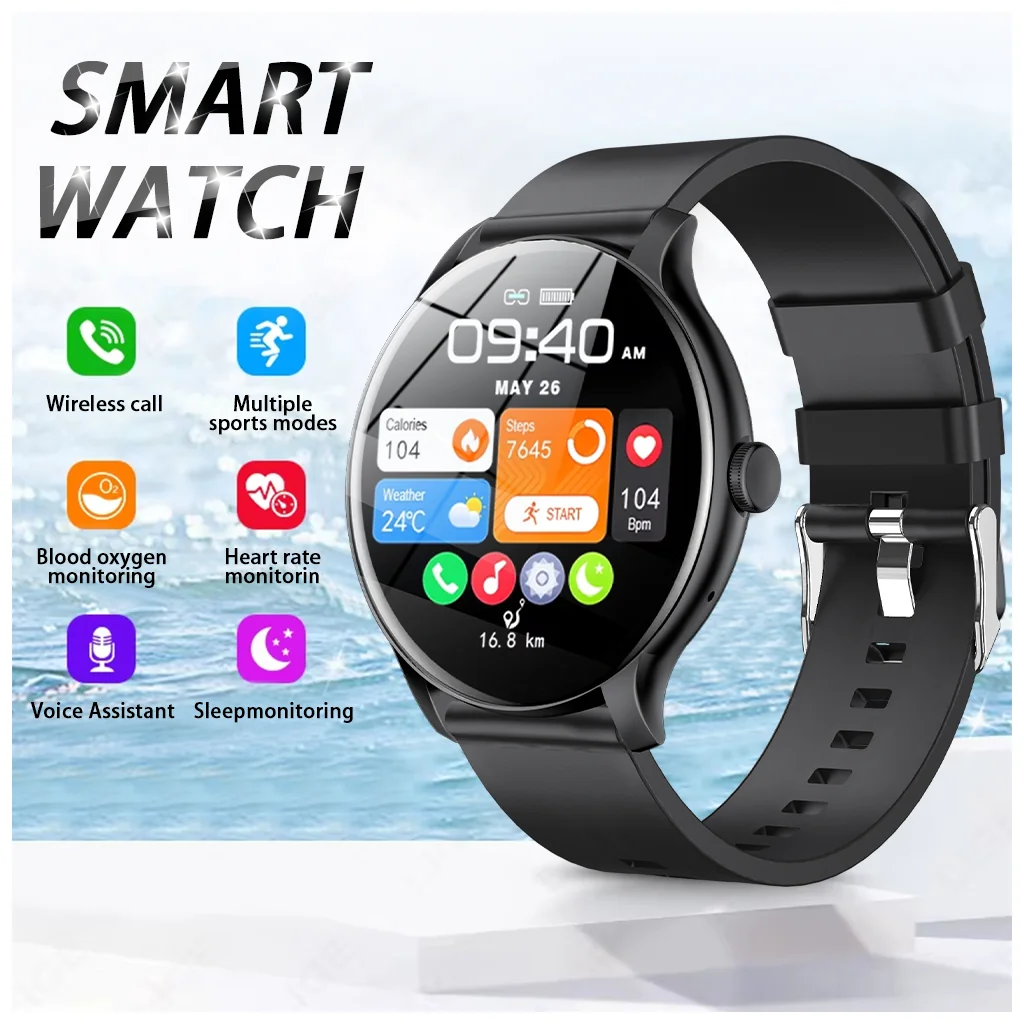 LAXASFIT 2025 New Smart Watch Women Men Gift Sports Fitness Watch Heart Rate Monitor Smart Watch for Xiaomi Android IOS