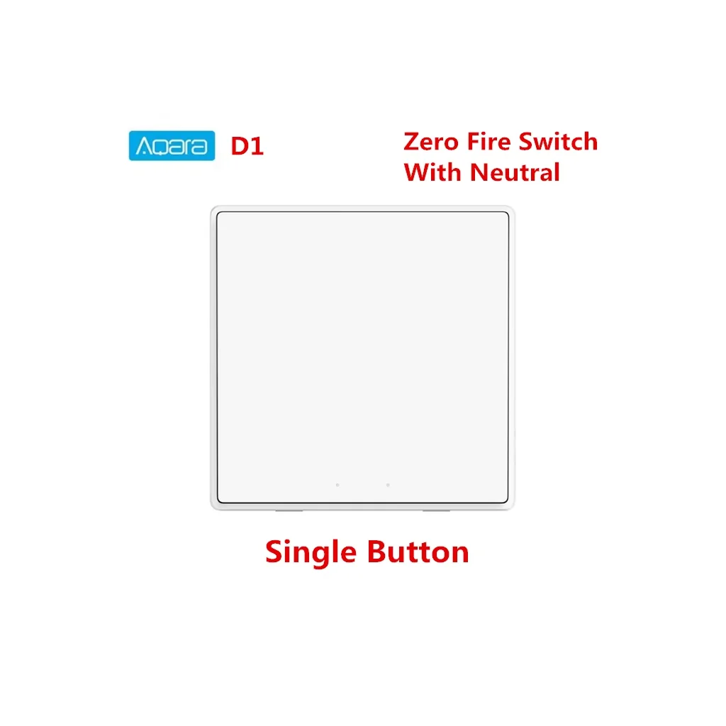 Aqara D1 Smart Wall Switch (With Neutral, 1-Key)
