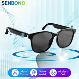 SENBONO Smart Glassesfor Men Women Handsfree Calling Camera Control Music Control Volume Control ...