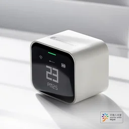 Qingping Air Detector Lite CO2 PM2 5 PM10 Temperature Humidity Monitor Touch Screen Work With Mih...