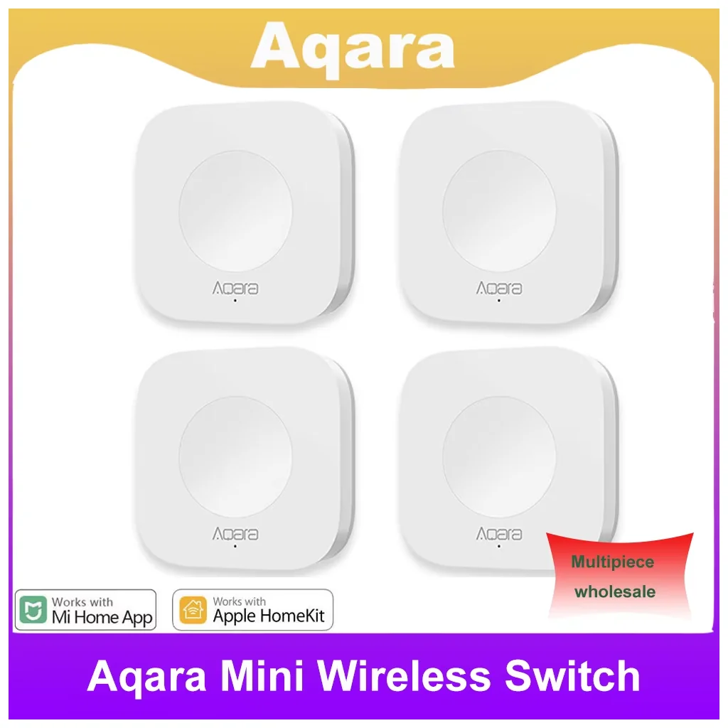Aqara Mini Wireless Switch Zigbee Sensor One Key Control Smart Button Smart Remote Control For Apple HomeKit Mijia Xiaomi Aqara Mini Wireless Switch Zigbee Sensor One Key Control Smart Button Smart Remote Control For Apple HomeKit Mijia Xiaomi