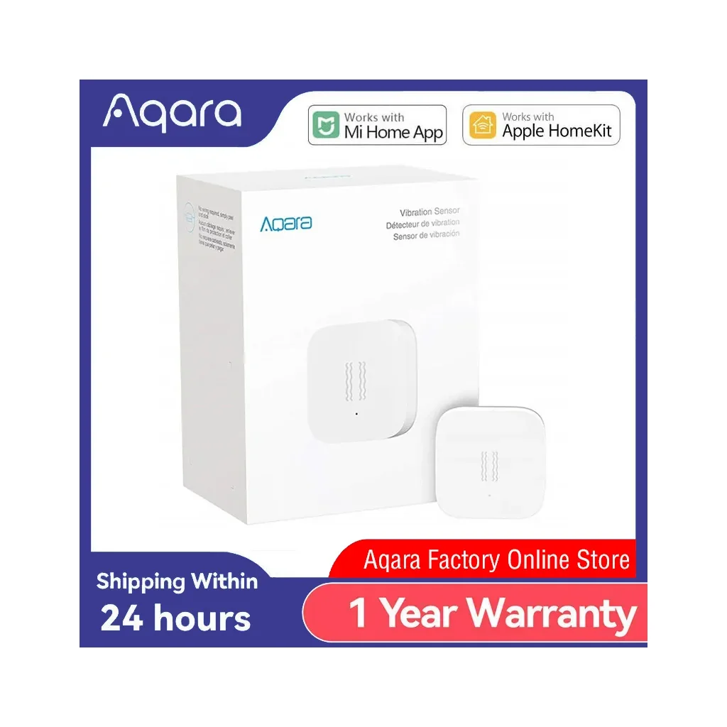 Aqara Vibration Sensor Zigbee Wireless Mini Shock Detector for Alarm System Smart Home Automation Work with Mi home HomeKit APP