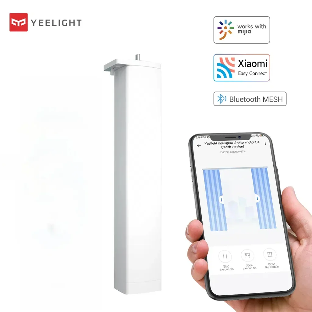 China Version Yeelight wireless smart Electric Curtain F1 Motor Auto Motorized Status Track Mihome APP Control Bluetooth mesh China Version Yeelight wireless smart Electric Curtain F1 Motor Auto Motorized Status Track Mihome APP Control Bluetooth mesh