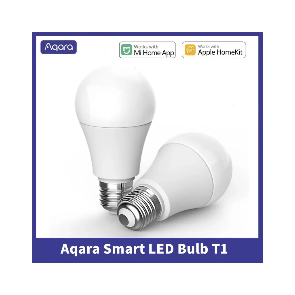 Aqara Smart LED Bulb T1 E27 2700K6500K 220240V Smart Light Bulb Light Adjustable Color Temperature For Xiaomi Mi Home HomeKit Aqara Smart LED Bulb T1 E27 2700K6500K 220240V Smart Light Bulb Light Adjustable Color Temperature For Xiaomi Mi Home HomeKit