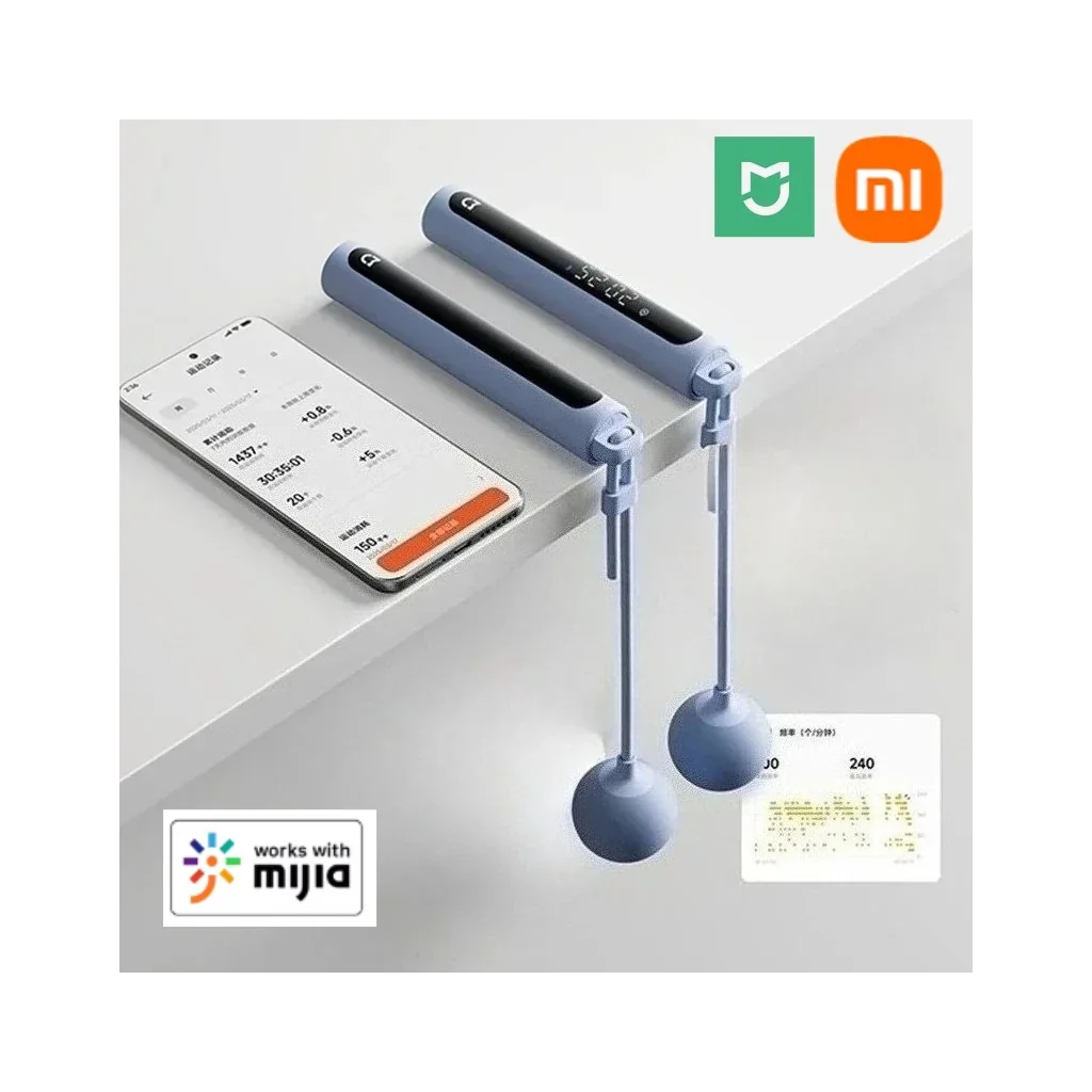 Xiaomi Mijia Smart Rope Skipping 2 Precise Counting Digital Display Screen Bluetooth 5 1 Data Analysis Work For Mihome App