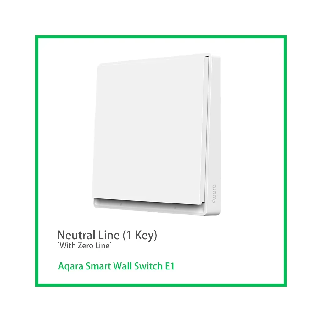 Xiaomi E1 Smart Wall Switch (With Neutral, 1-Key)