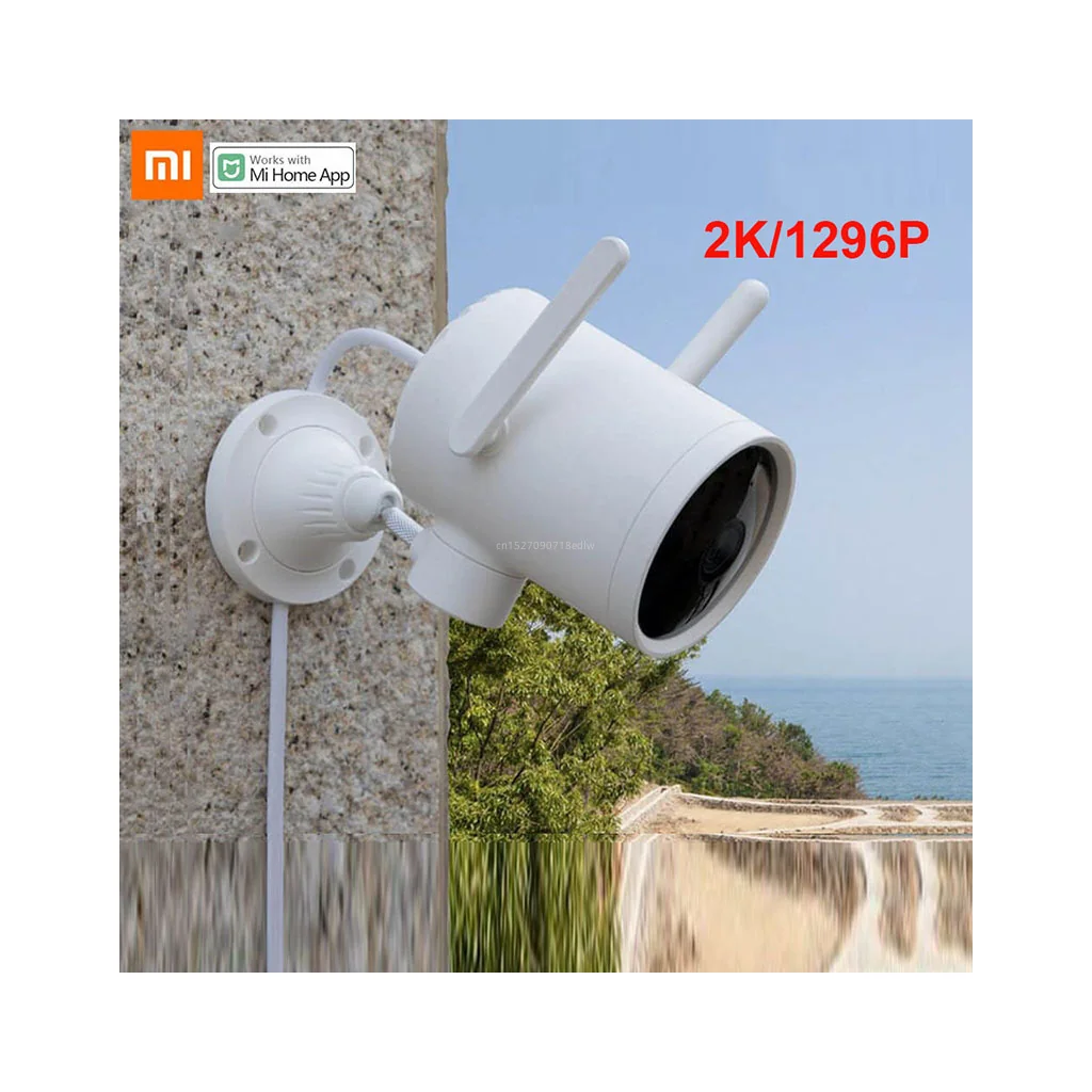 Xiaomi Smart Outdoor Camera 2K 1296P 270 Angle WIFI Night Vision Waterproof PTZ Webcam Dual Antenna Signal IP Cam N1 Smart Home