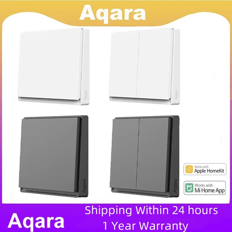 AqaraE1 Smart Wall Switch Zigbee 3 0 Wireless Key Light Switch Fire Wire With No Neutral For Xiao...