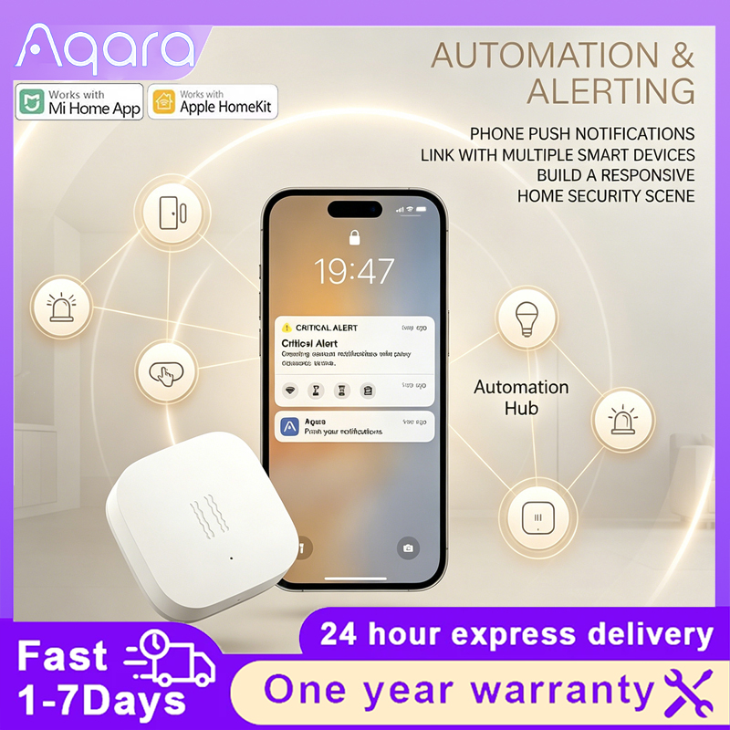 Aqara Zigbee Vibration Shock Sensor Glass Break Detector Antitheft Alarm Compatible Mi Home Apple HomeKit Smart Security