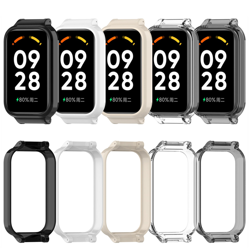 Case Cover For Redmi Band 2Xiaomi MI band 8 active Frame High Quality PC Slim Smart Watch Protective Half wrapped to 12mm str