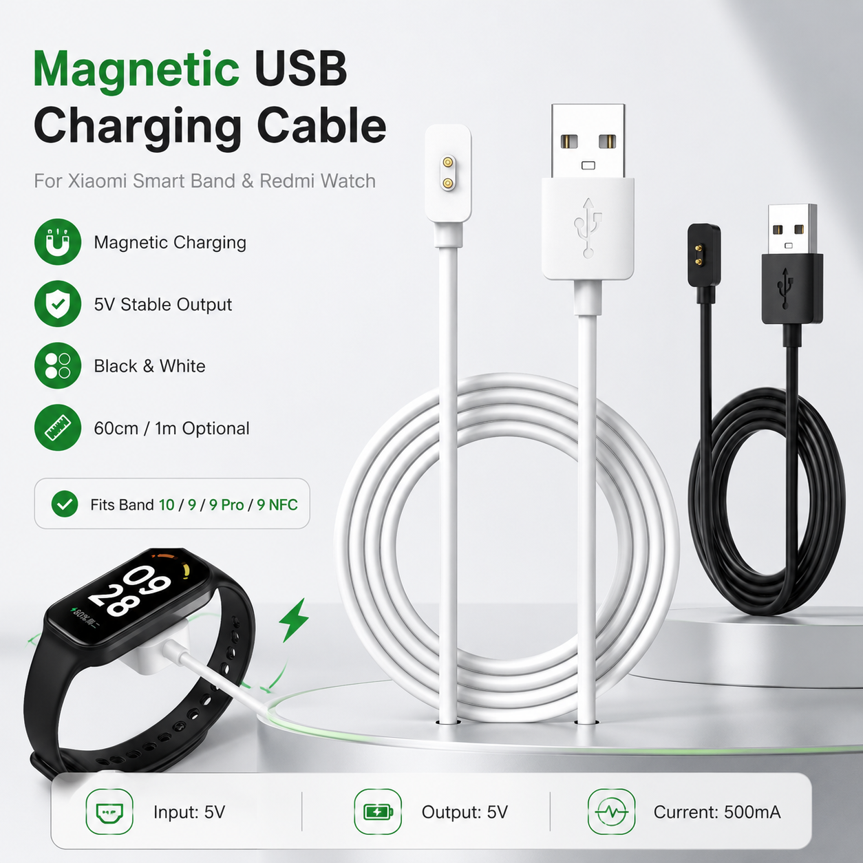 Charger For Xiaomi Band 1099 Pro9NFC USB Cable Charging Data Charger Smart Watch Charge Power Adapter Accessories