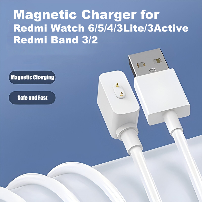 Magnetic Charging Cable for Redmi Watch 6 5 4 3Lite 3Active Redmi Smart Band 3 2 Xiaomi Sma…