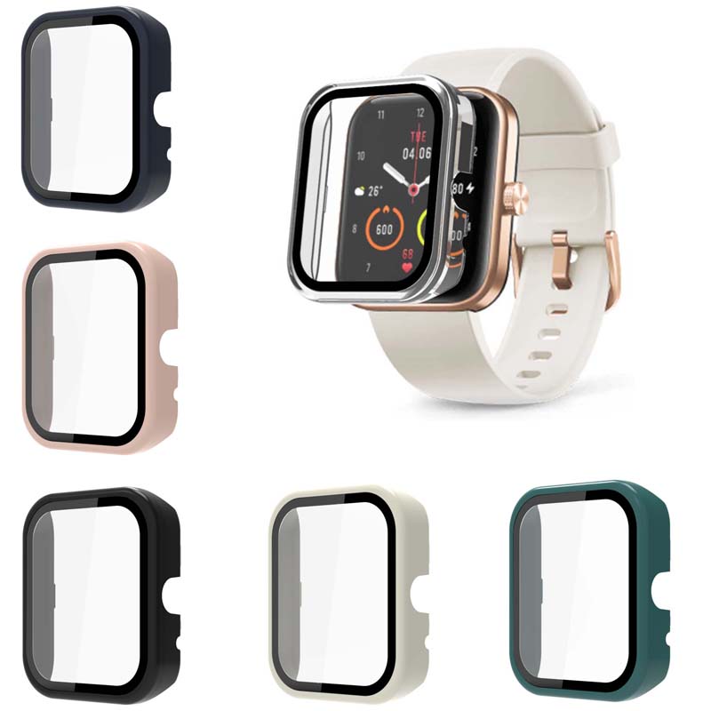 Hard Edge Full Screen Glass Protector Film Smartwatch Case Shell Frame For Xiaomi 70mai Maimo Wat...