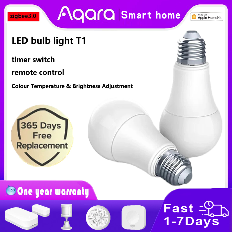 NEW Aqara Smart LED Bulb T1 Zigbee E27 2700K6500K 220240V Smart Remote Bulb Light For Xiaomi Mi h...
